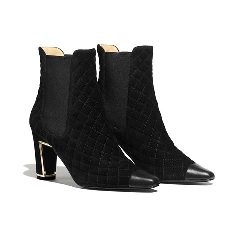 chanel calfskin ankle boots|Chanel suede sneakers.